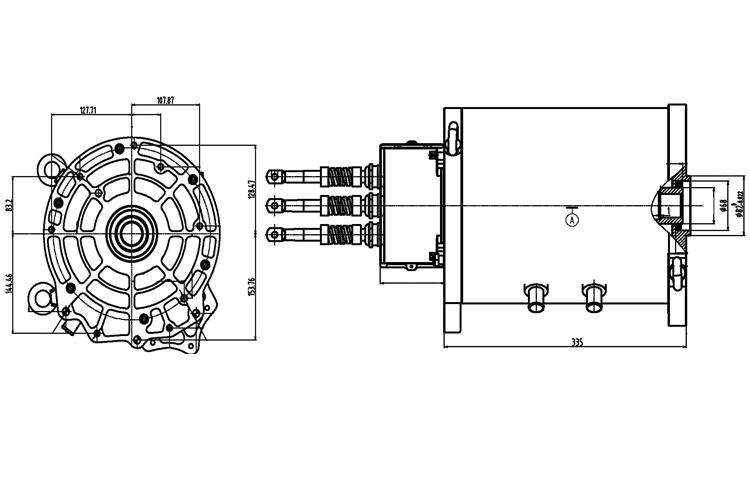 TZQ210-18KW-312V永磁同步电机