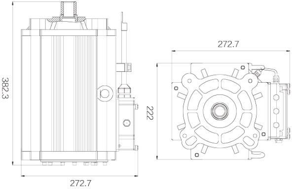 25KW-312V交流变频牵引电机
